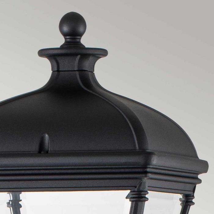 Bayview 1 Light Medium Pillar Lantern - Black