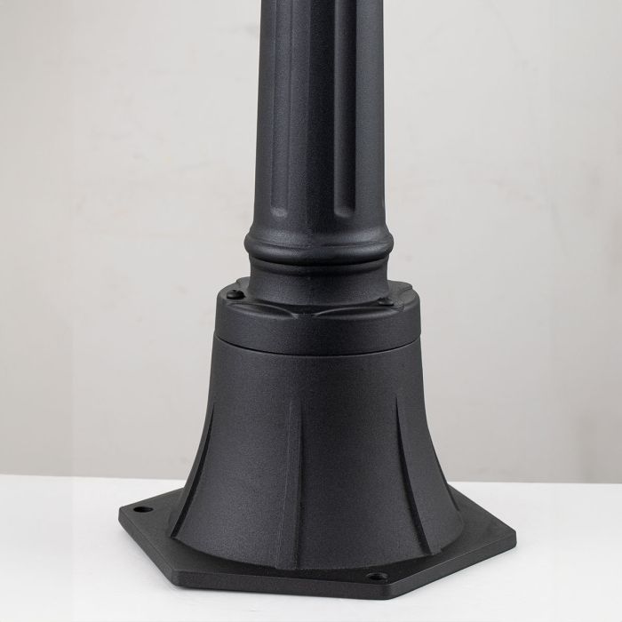 Bayview 1 Light Medium Pillar Lantern - Black