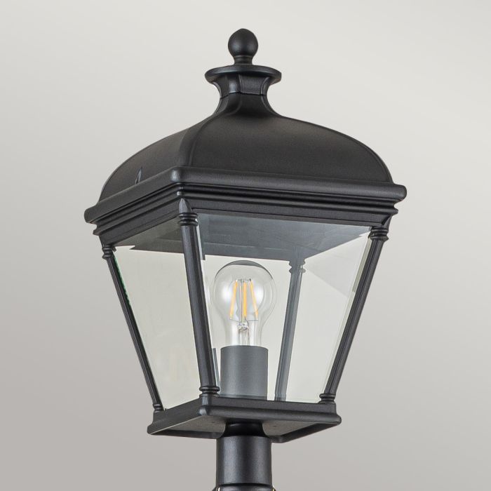 Bayview 1 Light Lamp Post - Black