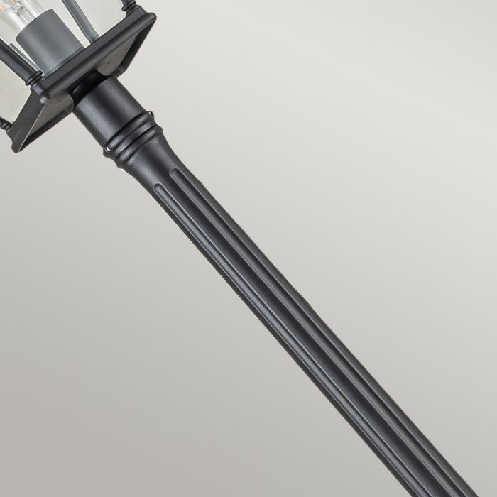 Bayview 1 Light Lamp Post - Black