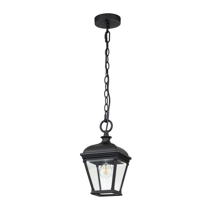 Bayview 1 Light Medium Chain Lantern - Black