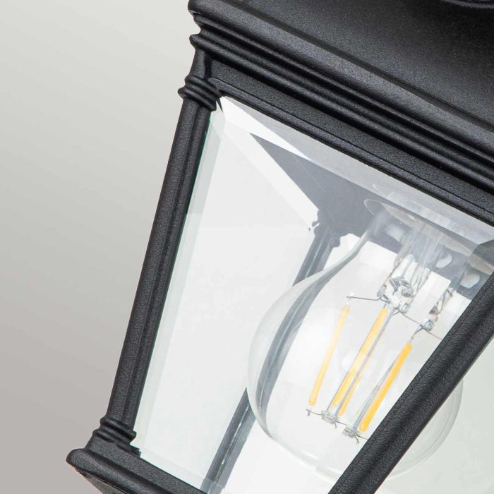 Bayview 1 Light Porch Lantern - Black