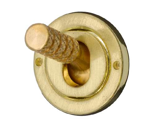 The Savoy Collection Brushed Brass 1 Gang Retractive Toggle Switch Screwless