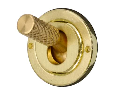 The Savoy Collection Brushed Brass 2 Gang Retractive Toggle Switch Screwless