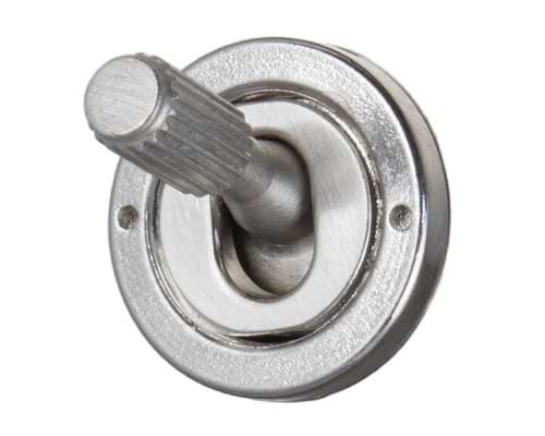 The Lombard Collection Brushed Chrome 5 Gang Toggle Light Switch 20A 2 Way Screwless