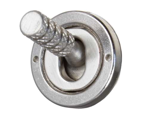 The Lombard Collection Brushed Chrome 5 Gang Toggle Light Switch 20A 2 Way Screwless