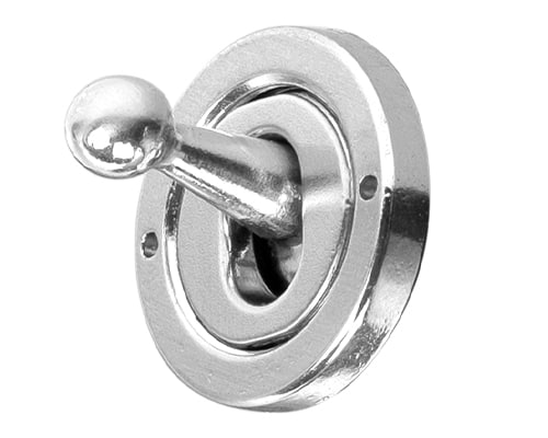 The Lombard Collection Brushed Chrome 2 Gang 2 Way Toggle Dolly Switch Screwless
