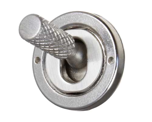 The Lombard Collection Brushed Chrome 1 Gang Intermediate Toggle Switch Screwless