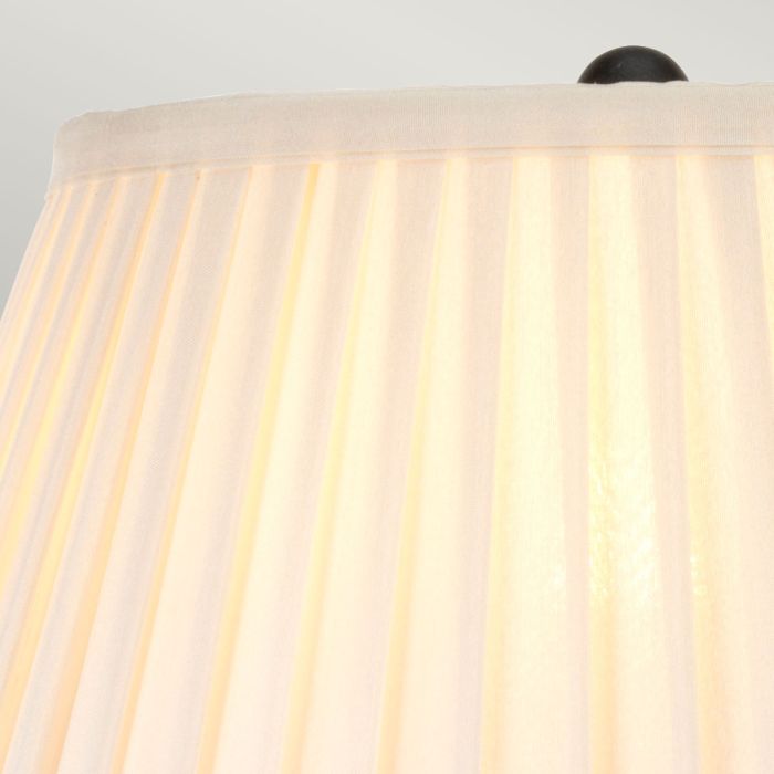 Belfry 1 Light Table Lamp - Black with Ivory Shade