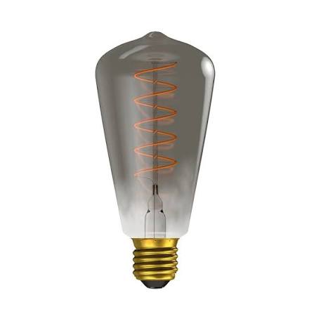 Bell Lighting 4w 240v ES LED Vintage Soft Coil ST64 Gunmetal 4000k Dimmable