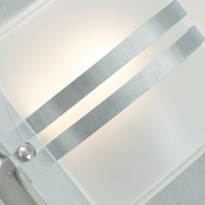 Bern 1 Light Wall Lantern - Galvanised With Frosted Glass