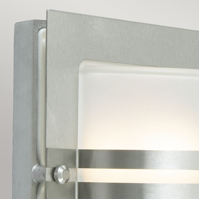 Bern 1 Light Wall Lantern - Stainless Steel With Frosted Glass