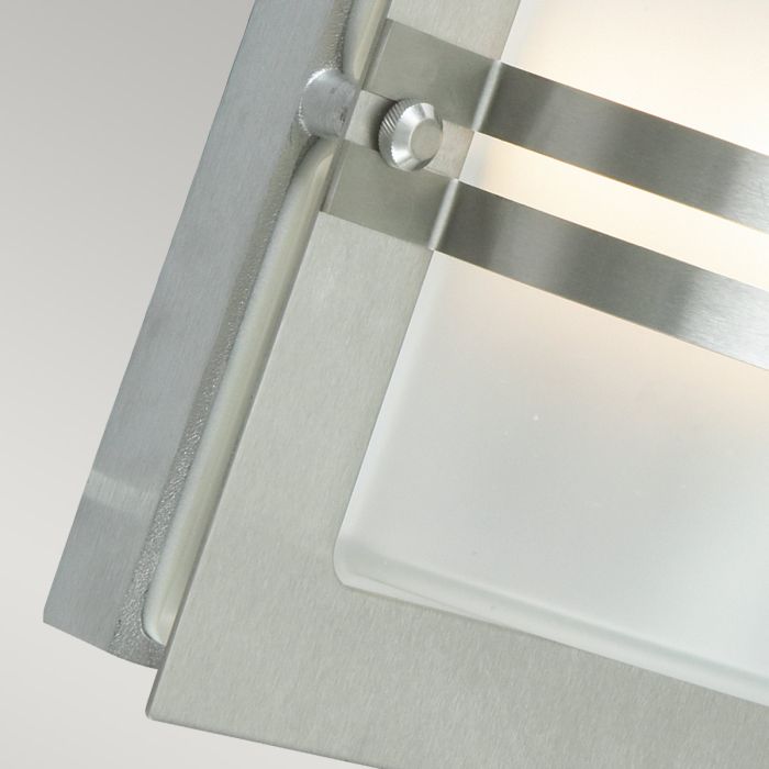 Bern 1 Light Wall Lantern - Stainless Steel With Frosted Glass