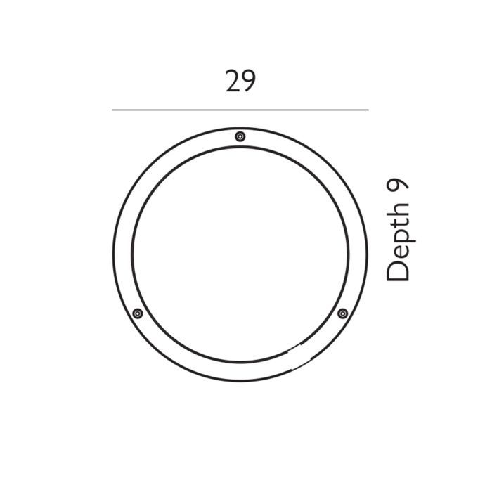 Bornholm LED Wall / Ceiling Light - Graphite