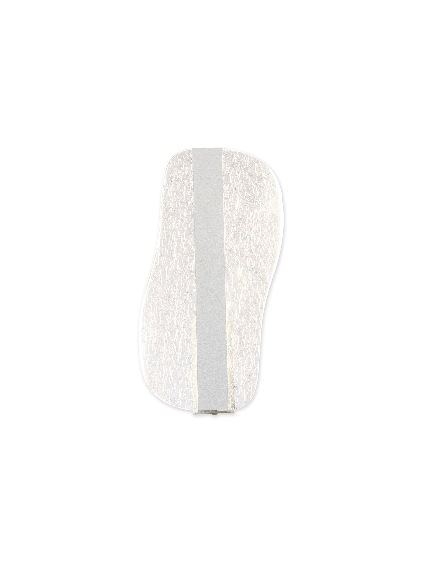 Bianca Small Wall Light, 12W LED, 3000K, 700lm, White, Acrylic, 3yrs Warranty by Mantra