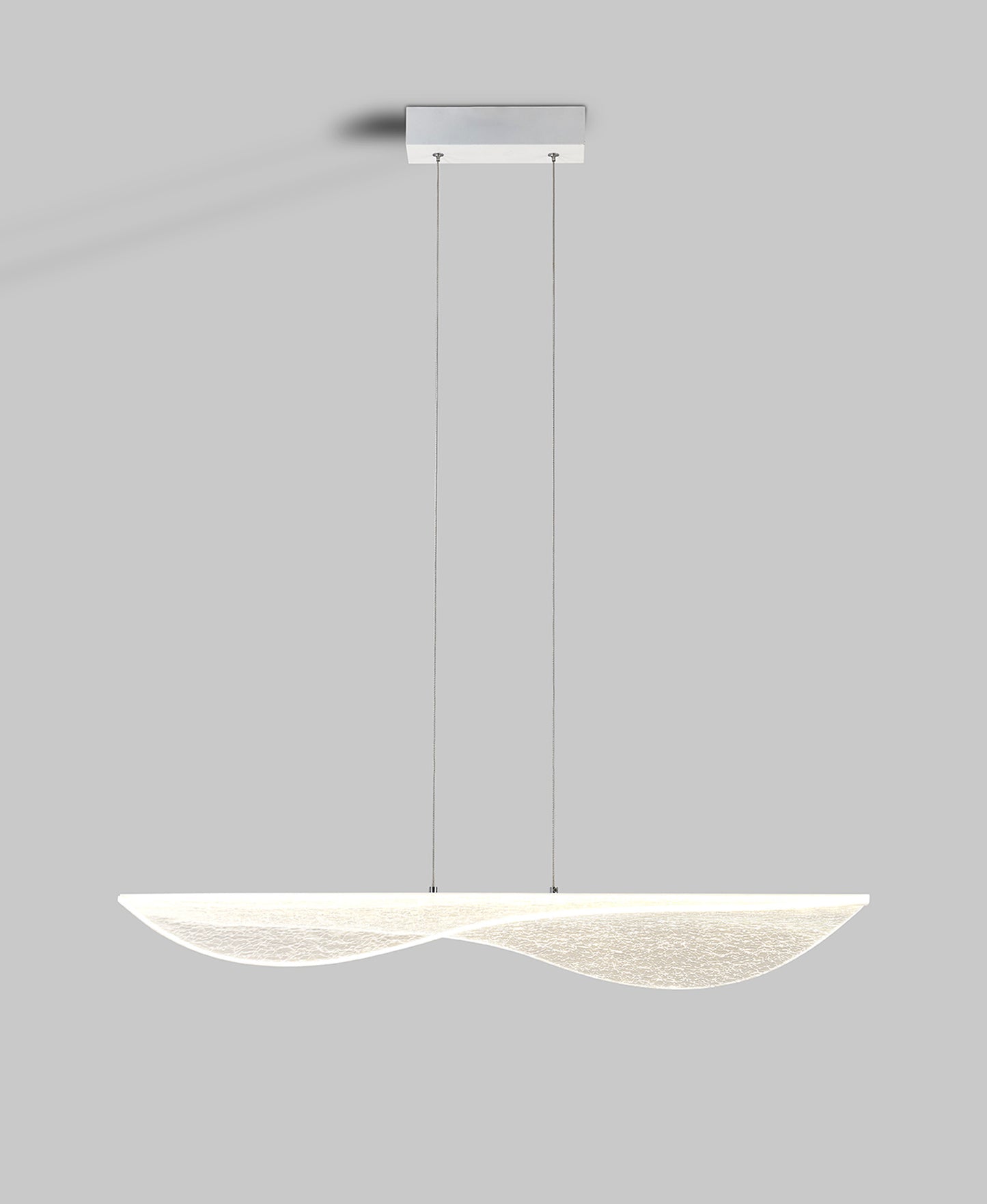 Bianca Pendant Dimmable, 50W LED, 3000K, 3000lm, White, Acrylic, 3yrs Warranty by Mantra