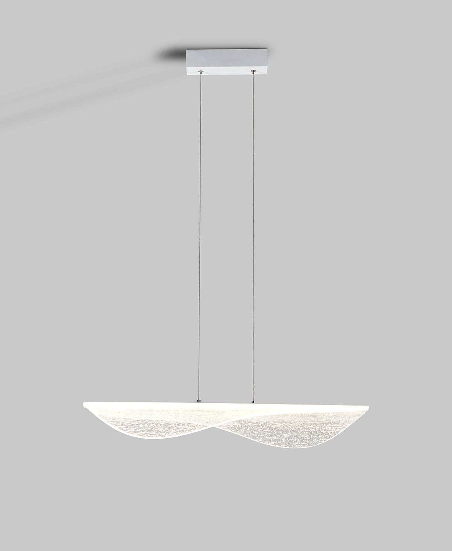 Bianca Pendant Dimmable, 40W LED, 3000K, 2450lm, White, Acrylic, 3yrs Warranty by Mantra