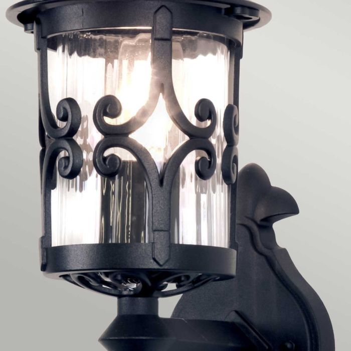 Hereford 1 Light Wall Lantern - Black