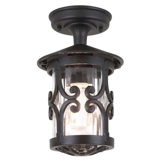 Hereford 1 Light Porch Lantern – Black