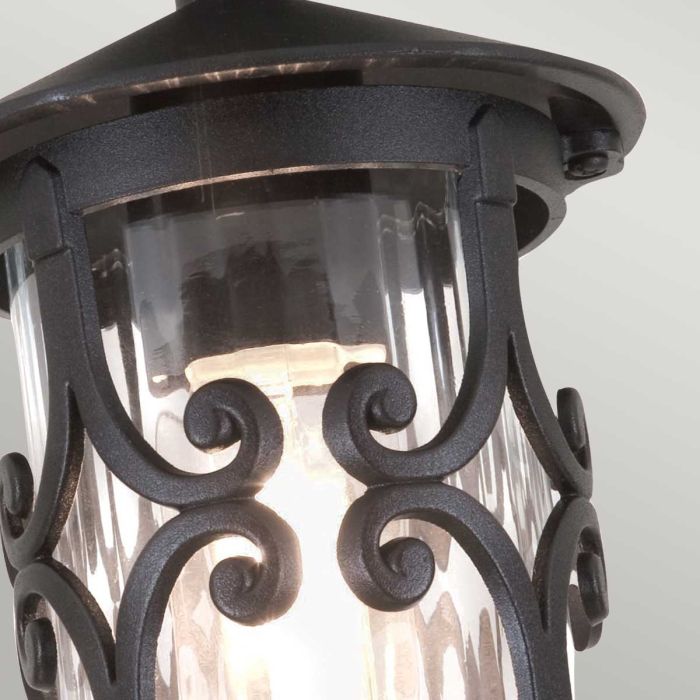 Hereford 1 Light Porch Lantern - Black