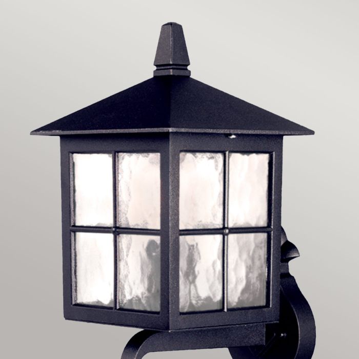 Winchester 1 Light Wall Up Lantern - Black