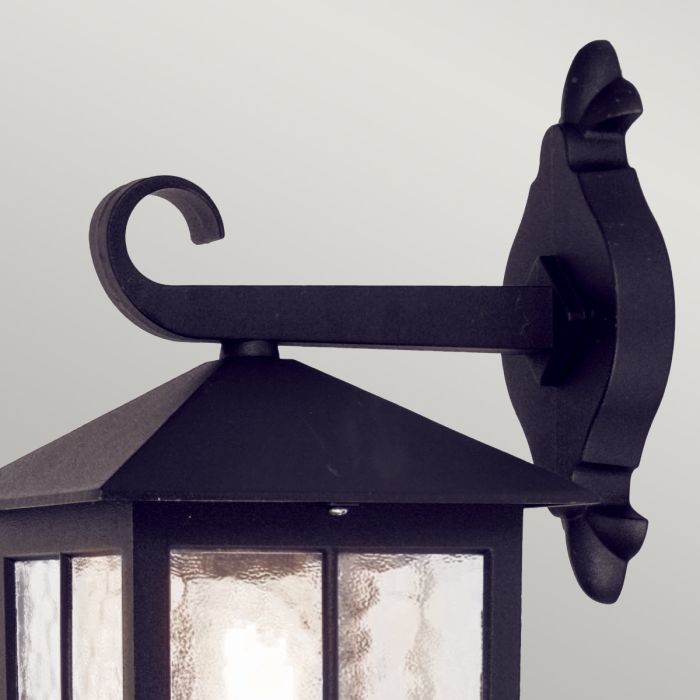 Winchester 1 Light Wall Down Lantern - Black