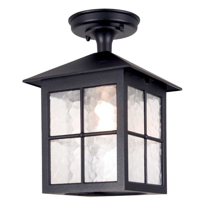 Winchester 1 Light Porch Lantern - Black
