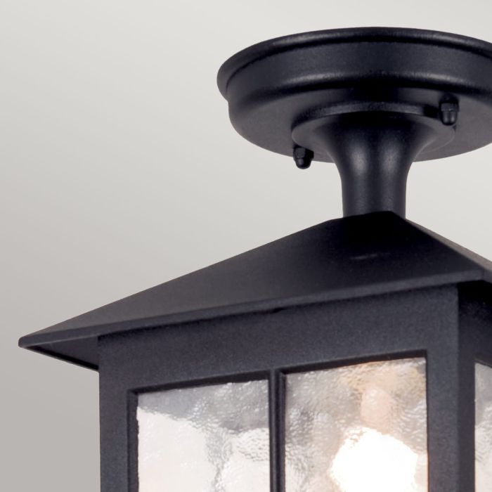 Winchester 1 Light Porch Lantern - Black