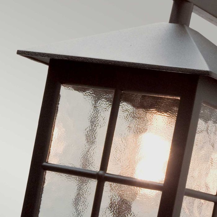 Winchester 1 Light Wall Down Lantern - Black - Exterior