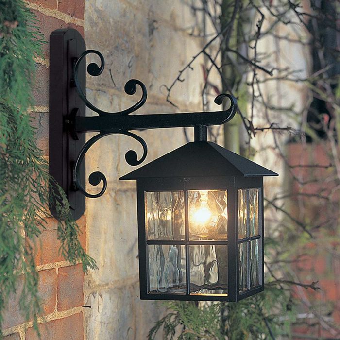Winchester 1 Light Wall Down Lantern - Black - Exterior