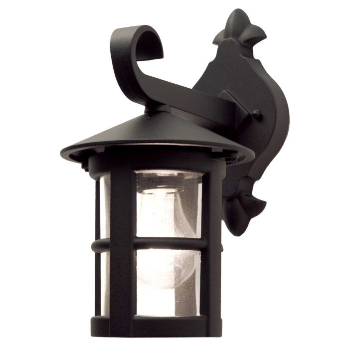 Hereford 1 Light Wall Down Lantern - Black
