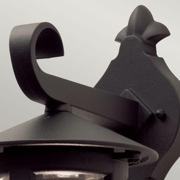 Hereford 1 Light Wall Down Lantern - Black