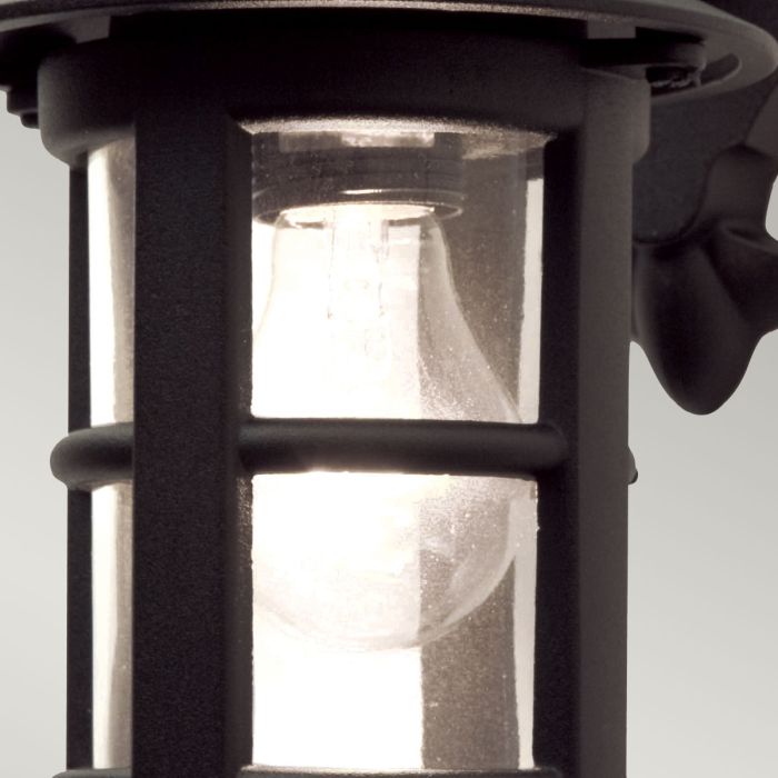 Hereford 1 Light Wall Down Lantern - Black