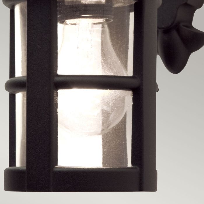 Hereford 1 Light Wall Down Lantern - Black