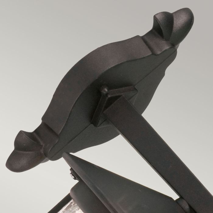 Hereford 1 Light Large Wall Down Lantern - Black