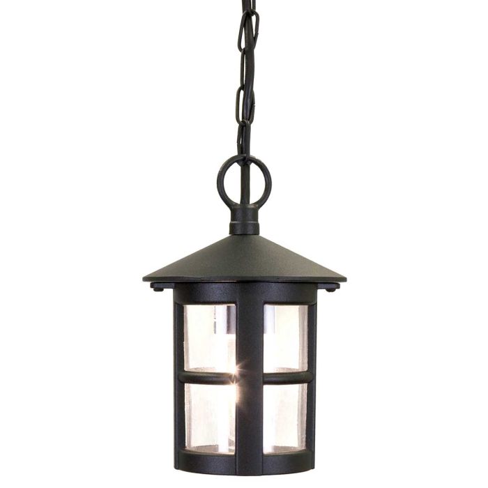 Hereford 1 Light Chain Lantern - Black