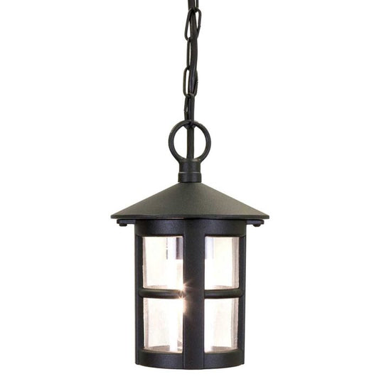Hereford 1 Light Chain Lantern - Black