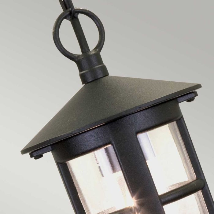 Hereford 1 Light Chain Lantern - Black
