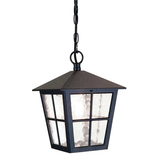 Canterbury 1 Light Chain Lantern - Black