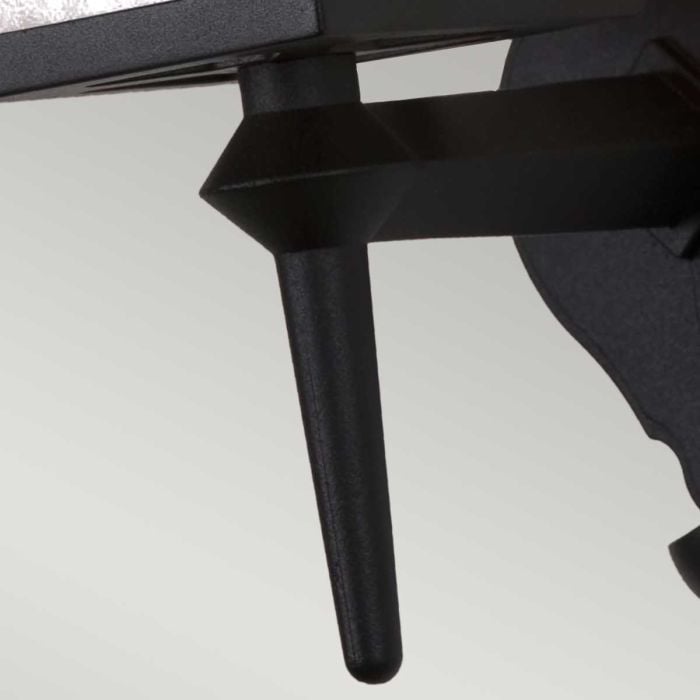 York 1 Light Wall Up Lantern - Black