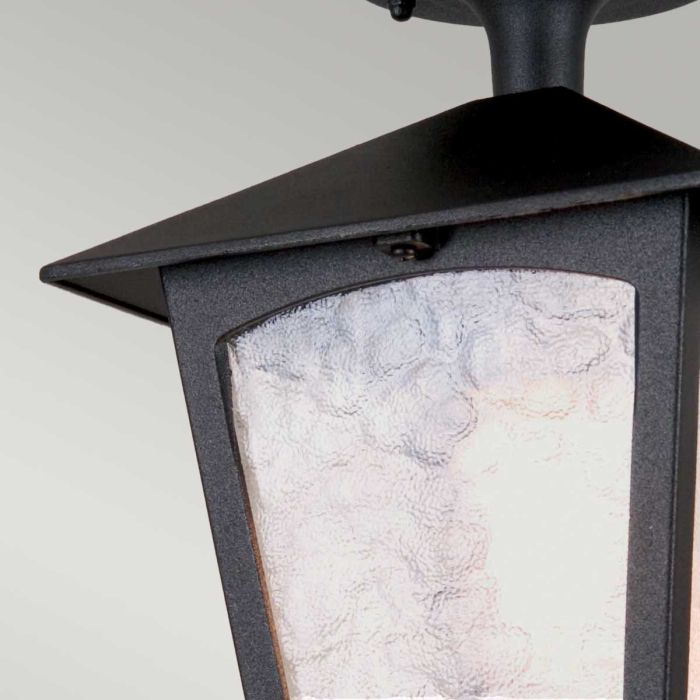 York 1 Light Porch Lantern - Black