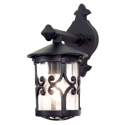 Hereford Wall Down Lantern - Black