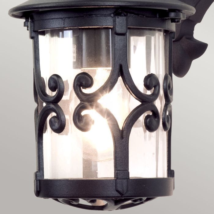 Hereford Wall Down Lantern - Black