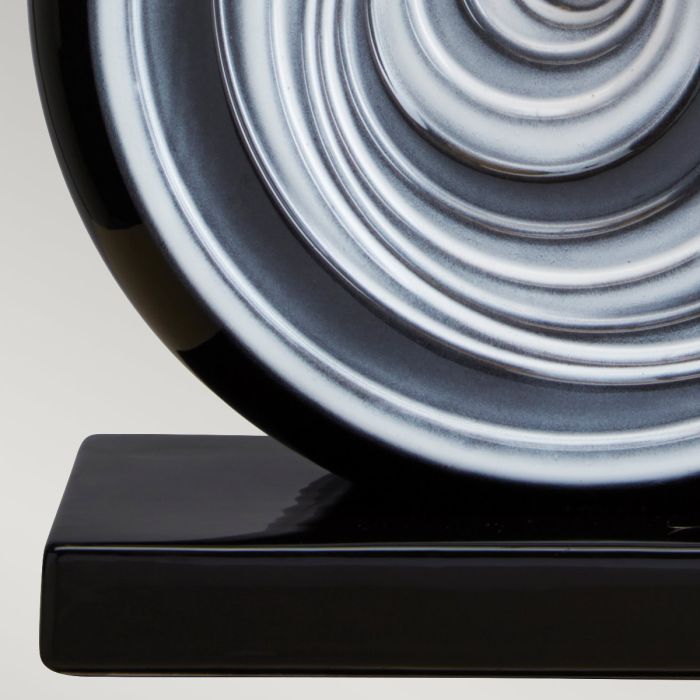 Black Swirl 1 Light Table Lamp