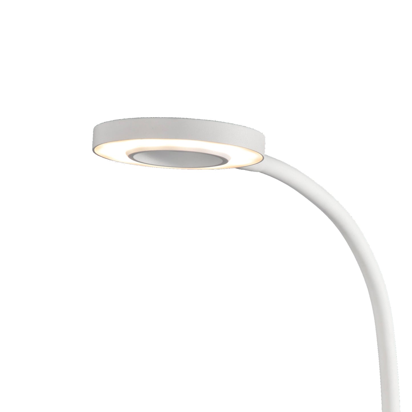 Boavista Switched Wall Lamp / Reader 1L 5W LED Ring Head, 3000K, 261lm, Round Base Matt White, 3yrs Warranty by Mantra