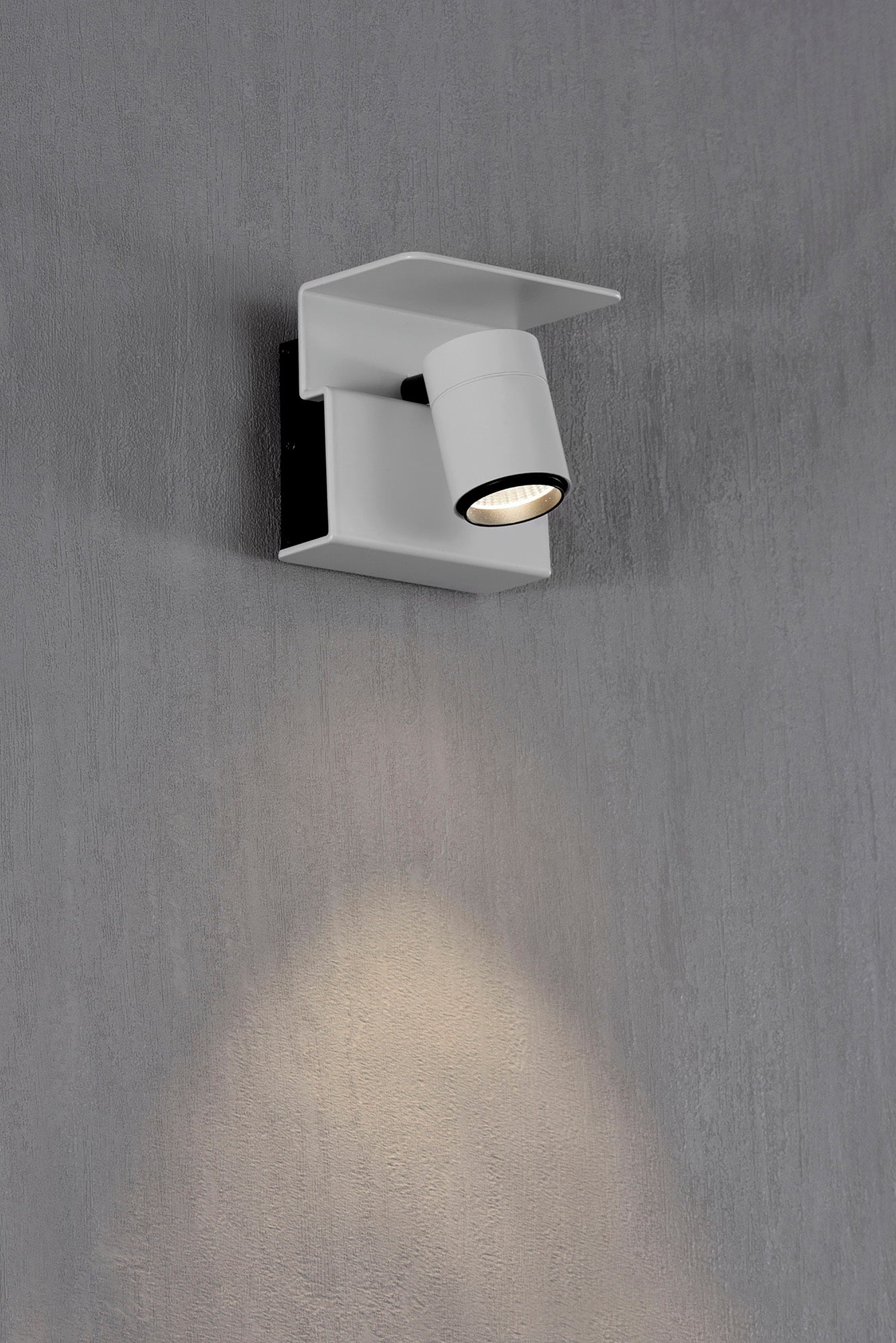 Bocaray Surface Mounted Spot / Wall Light 1 x 7W LED 3000K, 500lm, Matt White / Black, 3yrs Warranty by Mantra