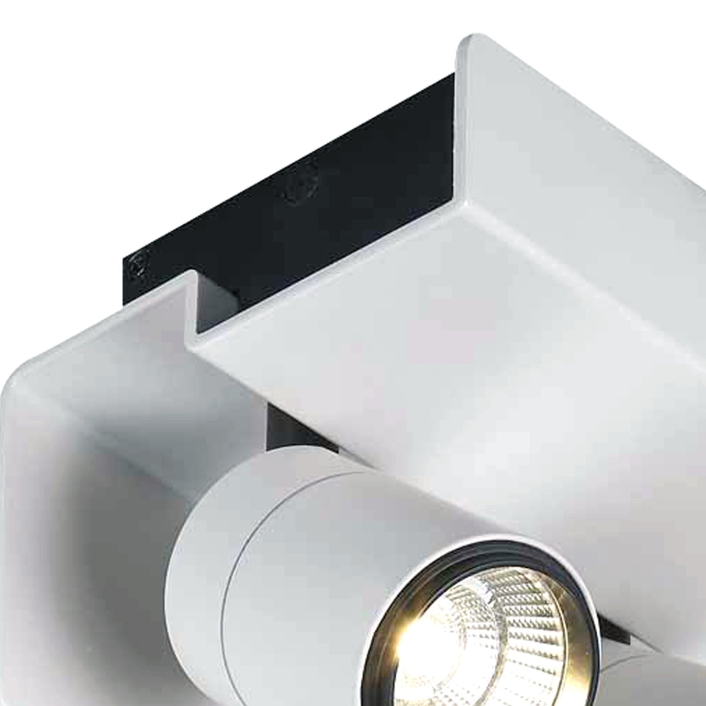 Bocaray Surface Mounted Spot / Wall Light 2 x 7W LED 4000K, 1030lm, Matt White / Black, 3yrs Warranty by Mantra