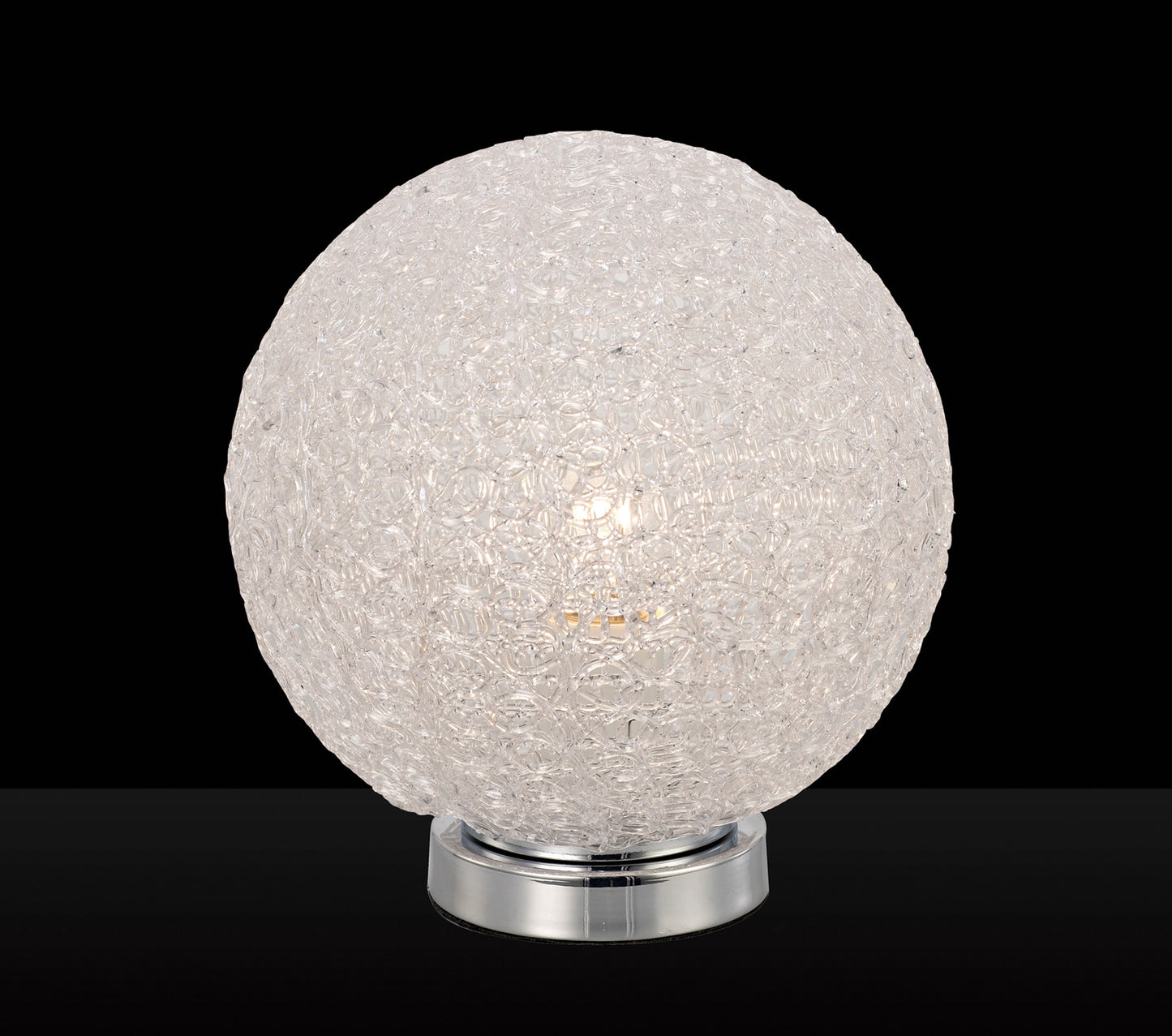 Bola Table Lamp 20cm Round 1 x E27, Chrome by Mantra