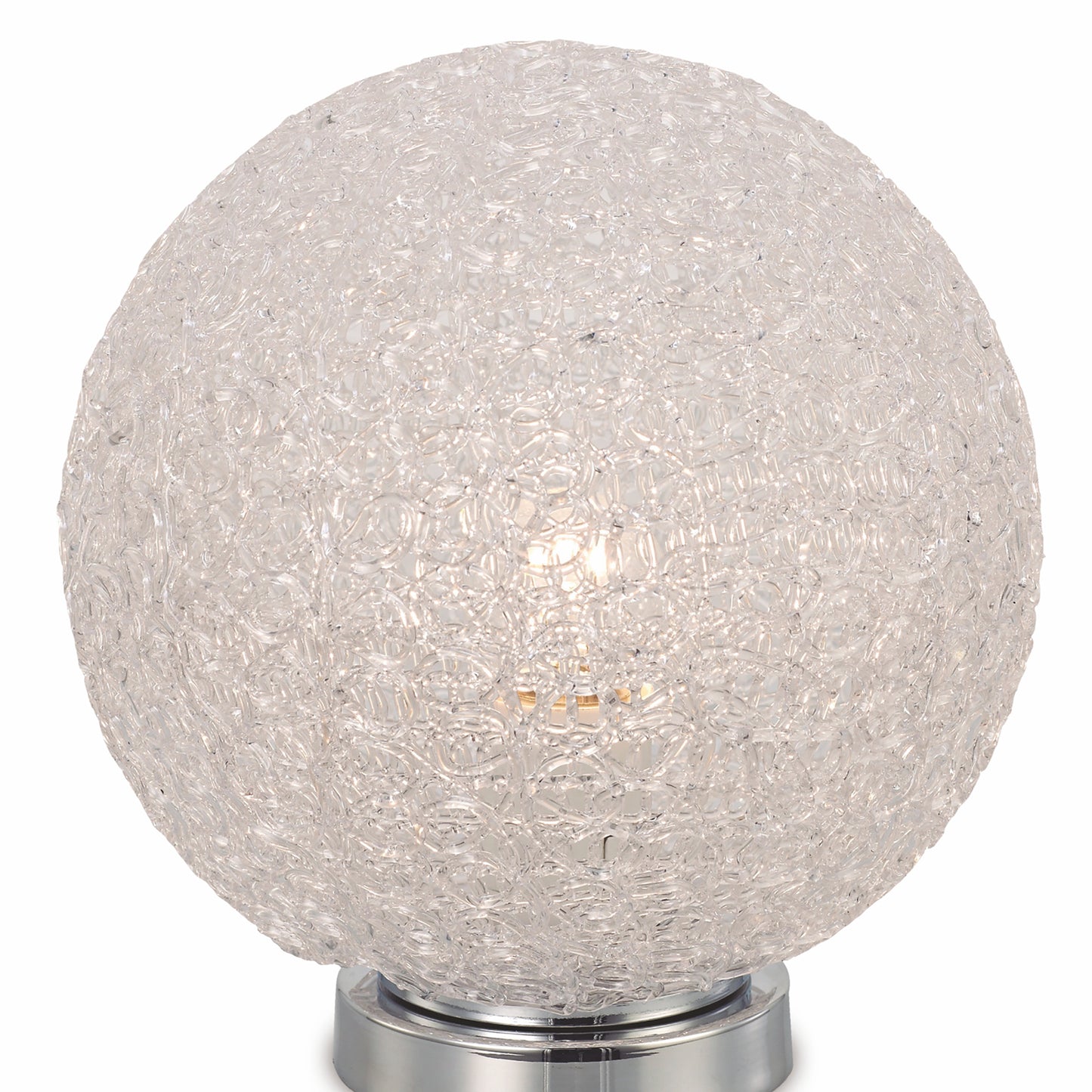 Bola Table Lamp 20cm Round 1 x E27, Chrome by Mantra