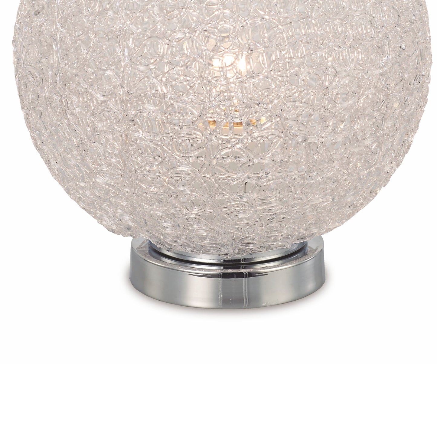 Bola Table Lamp 20cm Round 1 x E27, Chrome by Mantra